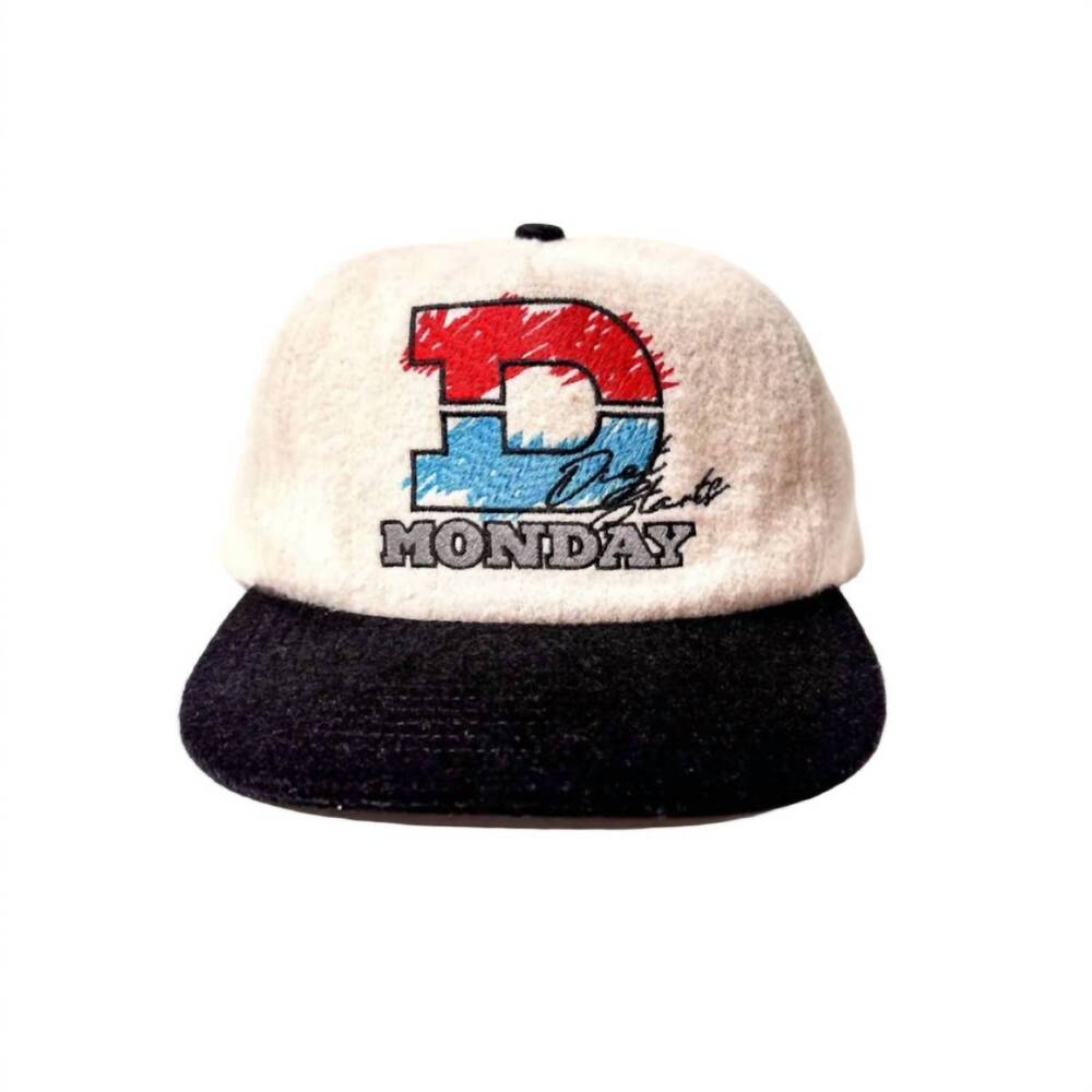 NEW DIET STARTS MONDAY men's dsm racing hat in cream
